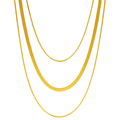 Triple Layer Snake Chain Necklace